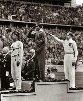 Jesse Owens makes history at the 1936 Olympics