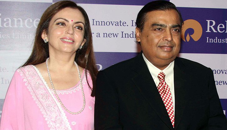 Mukesh Ambani, Reliance Industries chairman, married to - Nita Ambani