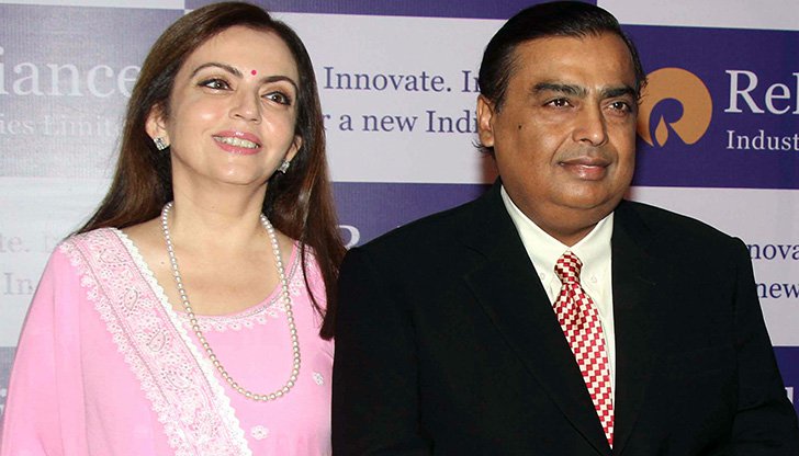 Mukesh Ambani, Reliance Industries chairman, married to - Nita Ambani
