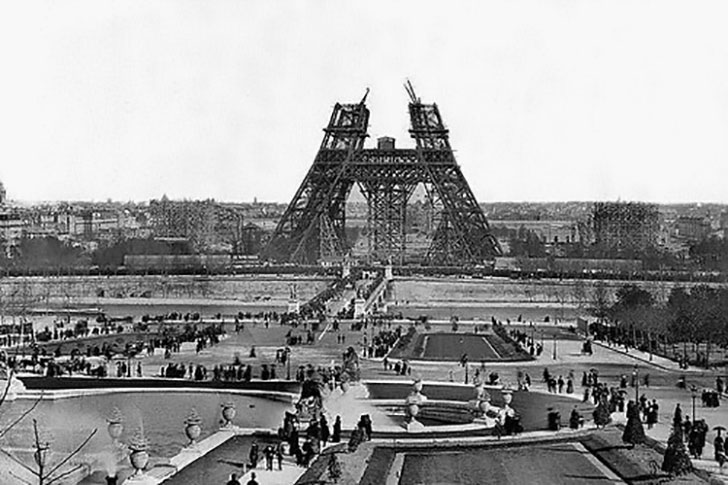 The beginning of Eiffel Tower - 1887