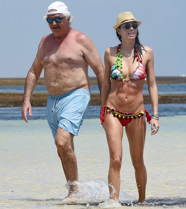 Flavio Briatore, the owner of the Billionaire Club, married to - Elisabetta Gregoraci