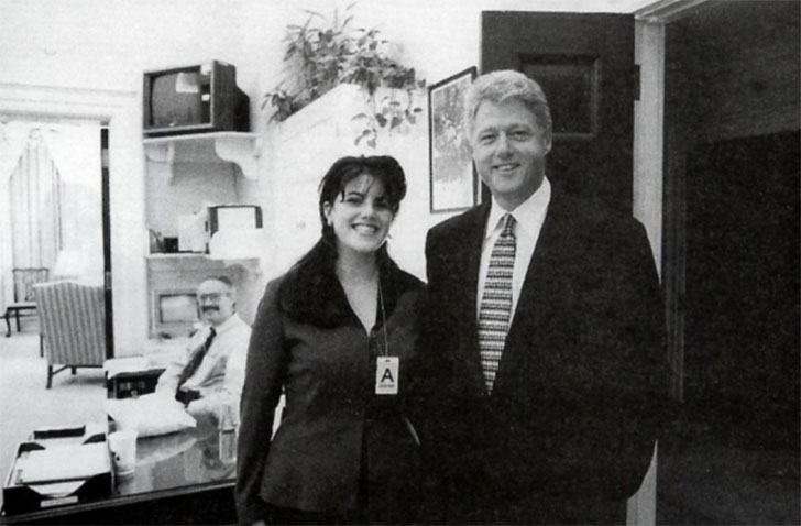 President Clinton and Monica Lewinsky in the White House - 1996
