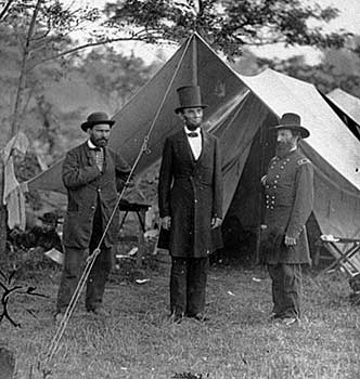 Abraham Lincoln at Antietam (1862)