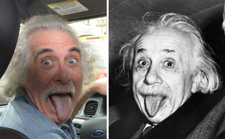 The Taxi Driver In New York Looks Just Like Albert Einstein.