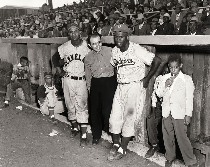 Jackie Robinson and Ernie Banks – 1953