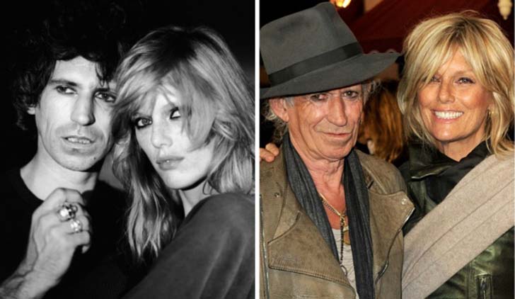 Keith Richards and Patti Hansen