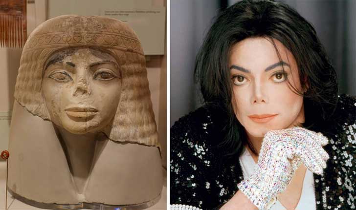 This 3,000 Year Old Egyptian Bust Looks Quietly Like Michael Jackson.