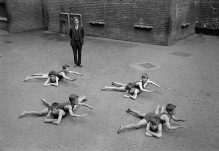 Children without access to any lake or pool learned how to swim.