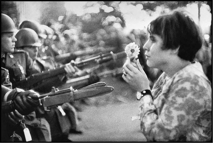 Jan Rose Kasmir against the Vietnam War at a demonstration in Washington, D.C. – 1967