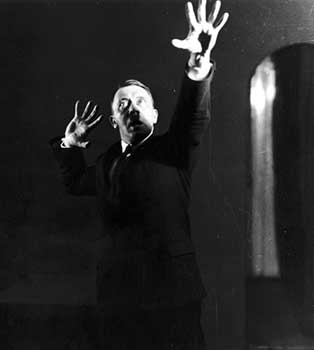 Hitler Practices a Speech in Front of a Mirror